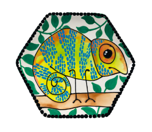 Costa Rica Chameleon Plate