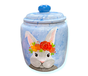 Costa Rica Watercolor Bunny Jar