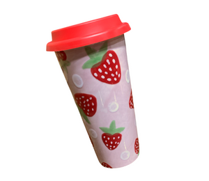 Costa Rica Strawberry Travel Mug