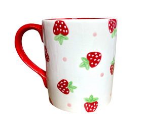 Costa Rica Strawberry Dot Mug