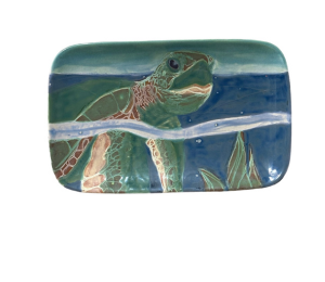 Costa Rica Swimming Turtle Plate