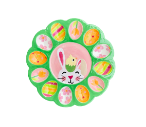 Costa Rica Easter Sherbet Egg Plate