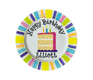Costa Rica Birthday Cake Plate