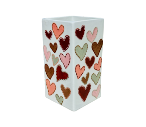 Costa Rica Quilted Heart Vase